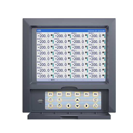J9直营集团MIK-R8000D 1-40路 10.4英寸 彩屏 无纸记录仪 USB